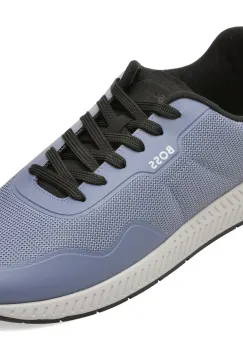 Pantofi sport BOSS albastri, 3962, din material textil imagine