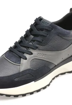 Pantofi sport BOSS albastri, 8782, din piele naturala imagine