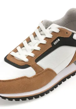 Pantofi sport BOSS albi, 3221, din piele ecologica imagine