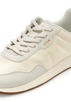 Pantofi sport BOSS albi, 6481, din material textil imagine