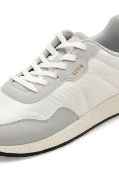 Pantofi sport BOSS albi, 6481, din piele ecologica imagine