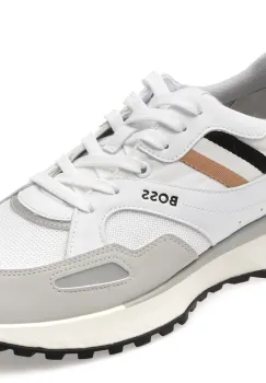 Pantofi sport BOSS albi, 8280, din material textil imagine