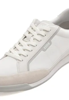 Pantofi sport BOSS albi, 8864, din material textil imagine