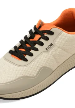 Pantofi sport BOSS bej, 3962, din material textil imagine