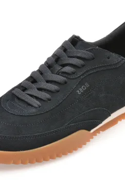 Pantofi sport BOSS bleumarin, 8707, din piele intoarsa imagine