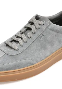 Pantofi sport BOSS gri, 8715, din piele intoarsa imagine