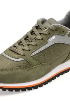 Pantofi sport BOSS kaki, 3221, din material textil imagine