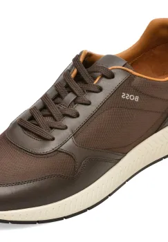 Pantofi sport BOSS maro, 8757, din material textil imagine