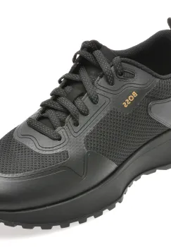 Pantofi sport BOSS negri, 3195, din material textil imagine