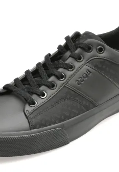 Pantofi sport BOSS negri, 6508, din piele ecologica imagine