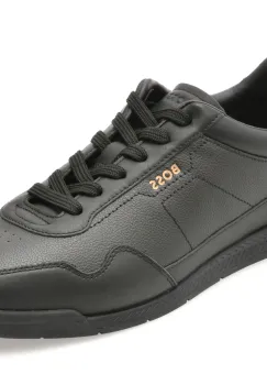 Pantofi sport BOSS negri, 6525, din piele ecologica imagine
