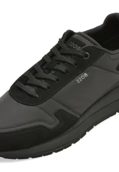 Pantofi sport BOSS negri, 8945, din material textil imagine