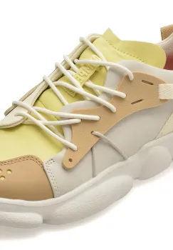 Pantofi sport CAMPER albi, K201439, din piele naturala imagine
