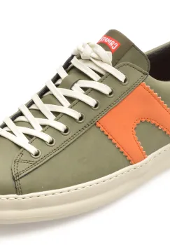 Pantofi sport CAMPER verzi, RUNNER, din piele naturala imagine