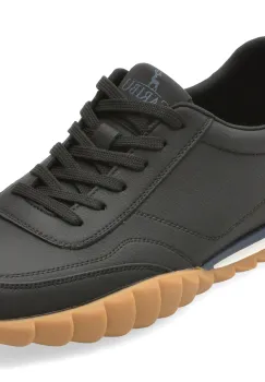 Pantofi sport CARIBU negri, V260007, din piele naturala imagine