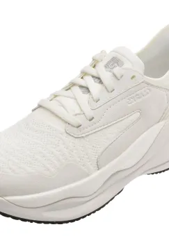 Pantofi sport CLARKS albi, PACE, din material textil imagine