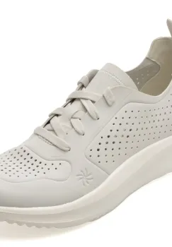 Pantofi sport CLARKS albi, SOLEVANA TIE, din material textil imagine