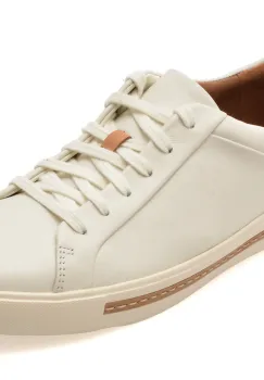 Pantofi sport CLARKS albi, UN MAUI LACE, din piele naturala imagine