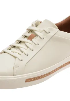 Pantofi sport CLARKS albi, UN MAUI LACE, din piele naturala imagine