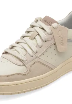 Pantofi sport CLARKS bej, COURTLITE 2 LO, din piele naturala imagine