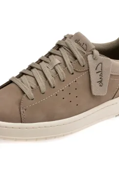 Pantofi sport CLARKS gri, COURTLITE 2 RUN, din nabuc imagine