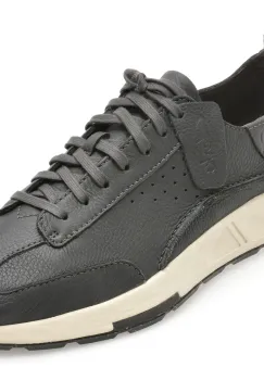 Pantofi sport CLARKS gri, CRAFSPE, din piele naturala imagine
