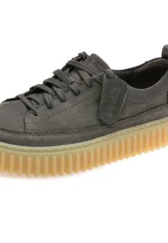 Pantofi sport CLARKS gri, TORHILL LACE, din nabuc imagine