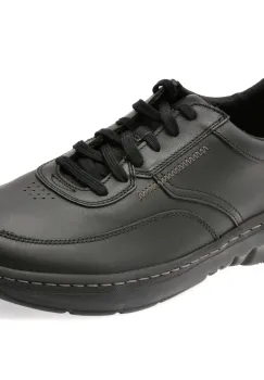 Pantofi sport CLARKS negri, CLAPRLA, din piele naturala imagine