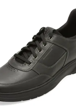 Pantofi sport CLARKS negri, MULLEAS, din piele naturala imagine