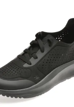 Pantofi sport CLARKS negri, SOLEVANA TIE, din material textil imagine