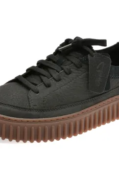 Pantofi sport CLARKS negri, TORHILL LACE, din nabuc imagine