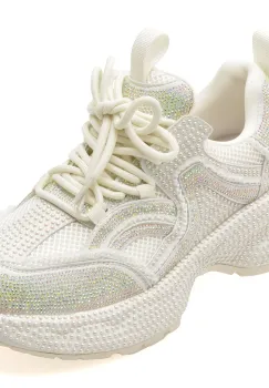 Pantofi sport EPICA albi, 2590, din material textil imagine