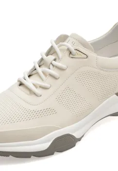 Pantofi sport EPICA albi, 37391, din piele naturala imagine