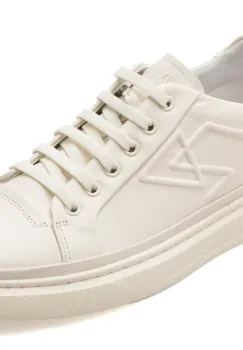 Pantofi sport EPICA albi, 56273, din piele naturala imagine