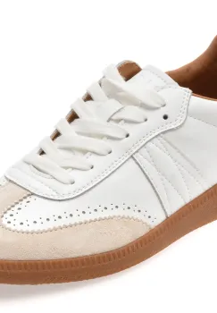 Pantofi sport EPICA albi, 5657, din piele naturala imagine