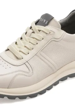 Pantofi sport EPICA albi, 5739, din piele naturala imagine