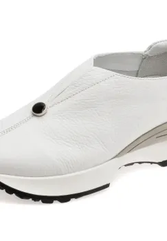 Pantofi sport EPICA albi, 589A101, din piele naturala imagine