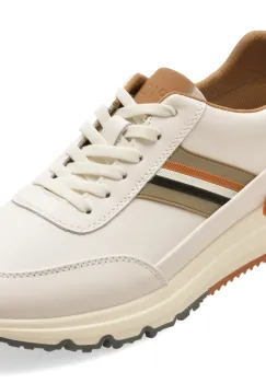 Pantofi sport EPICA albi, 59237, din piele naturala imagine