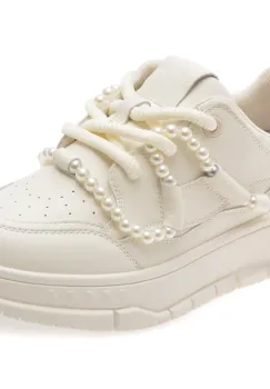 Pantofi sport EPICA albi, H809912, din piele ecologica imagine