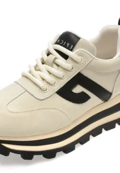 Pantofi sport EPICA albi, M1113, din piele naturala imagine