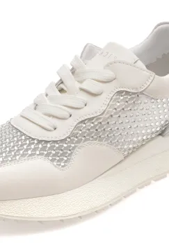 Pantofi sport EPICA albi, QS639, din material textil imagine
