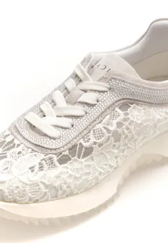 Pantofi sport EPICA albi, QS663, din material textil imagine