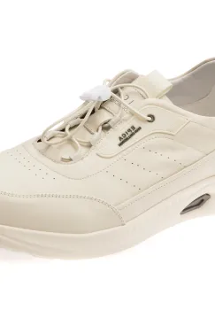 Pantofi sport EPICA albi, T9500, din piele naturala imagine
