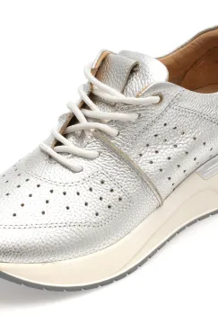 Pantofi sport EPICA argintii, 4442906, din piele naturala imagine