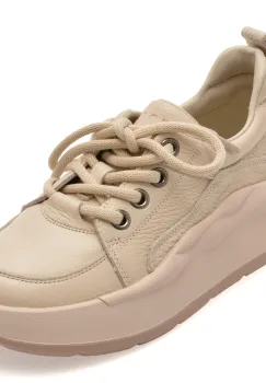 Pantofi sport EPICA bej, 68628, din piele naturala imagine