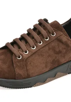 Pantofi sport EPICA maro, 1501600, din piele intoarsa imagine