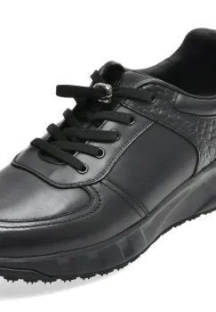 Pantofi sport EPICA negri, 1083, din piele naturala imagine