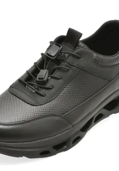 Pantofi sport EPICA negri, 19191, din piele naturala imagine