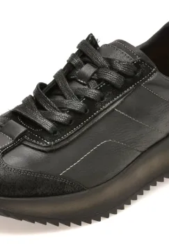 Pantofi sport EPICA negri, 261703, din piele naturala imagine