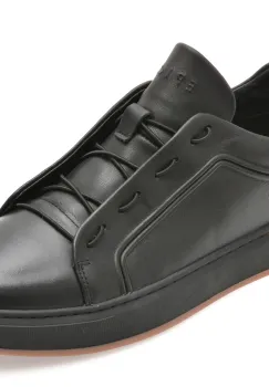 Pantofi sport EPICA negri, 300166, din piele naturala imagine